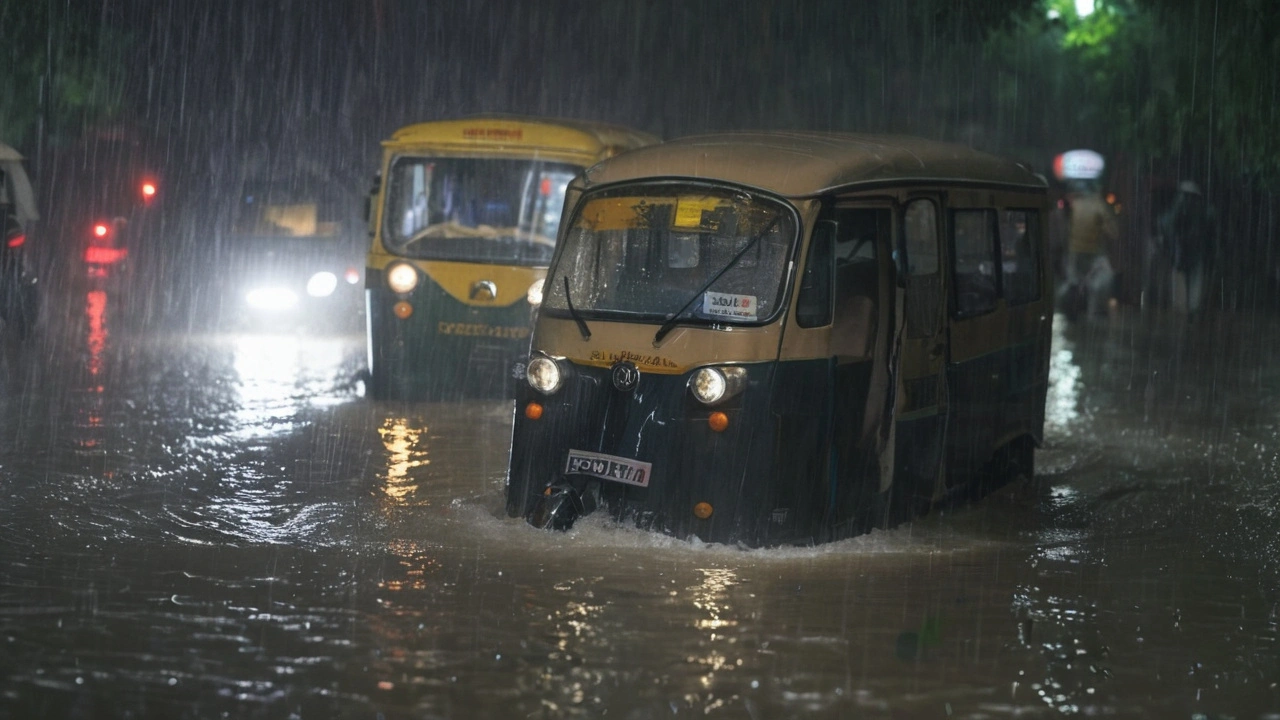 दिल्ली-NCR में भारी बारिश: सड़कें जलमग्न, यातायात बाधित - रेड अलर्ट जारी